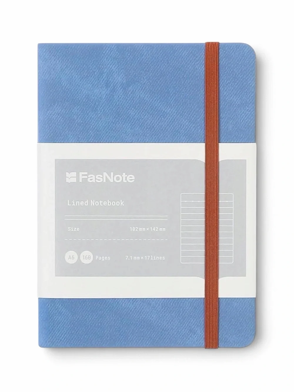 Notebook Hardcover A5 Lined 1PC School Work Office Journal Light Steel Blue OW